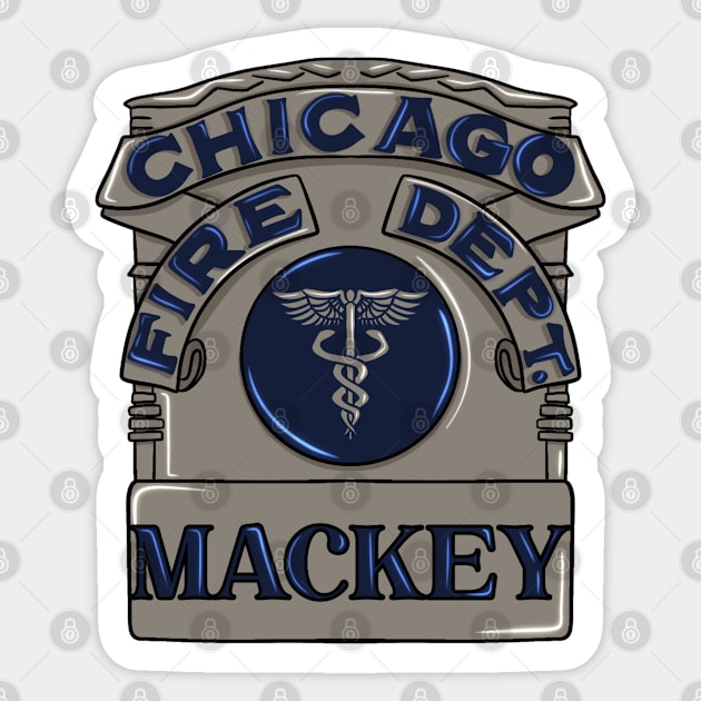 Gianna Mackey | Chicago Fire Badge Sticker by icantdrawfaces